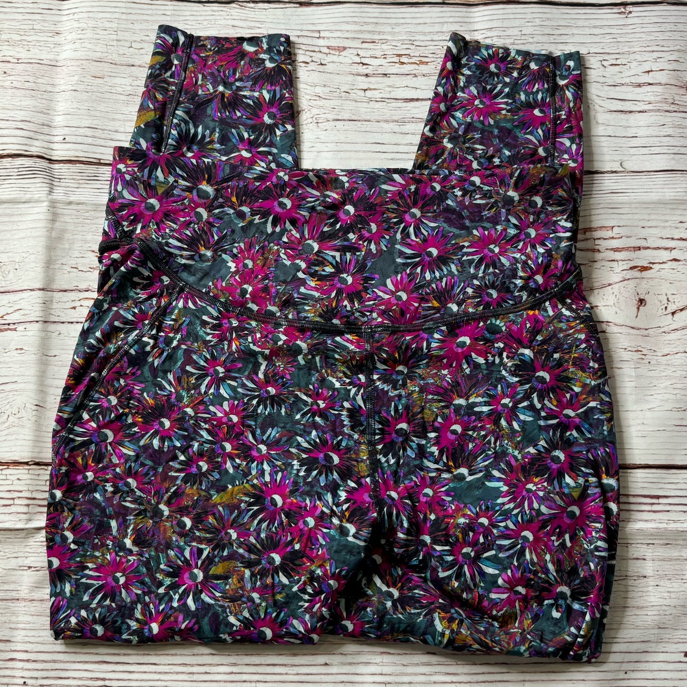 Lululemon Base Pace High-Rise Running Tight 25" in Floral Electric Multi Sz 10 - Picture 5 of 8
